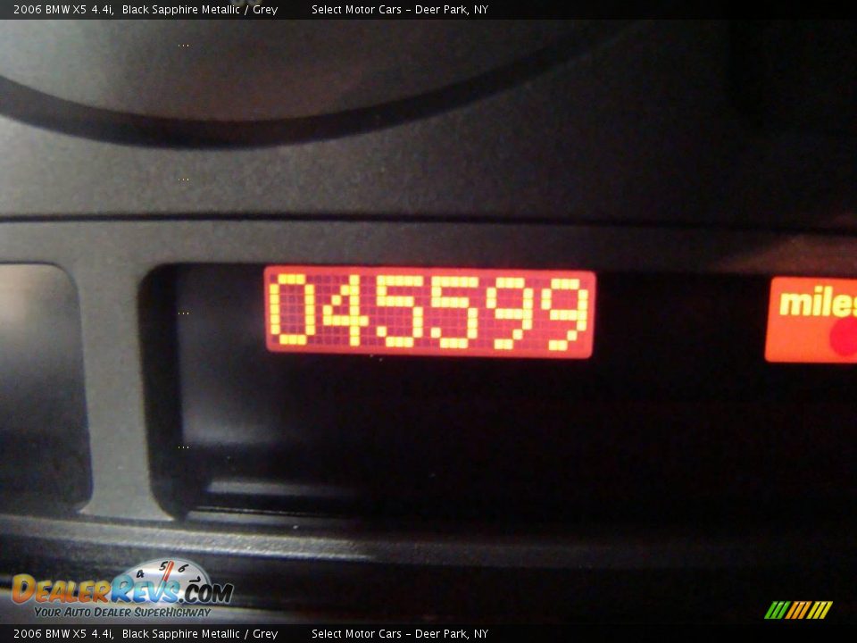 2006 BMW X5 4.4i Black Sapphire Metallic / Grey Photo #15