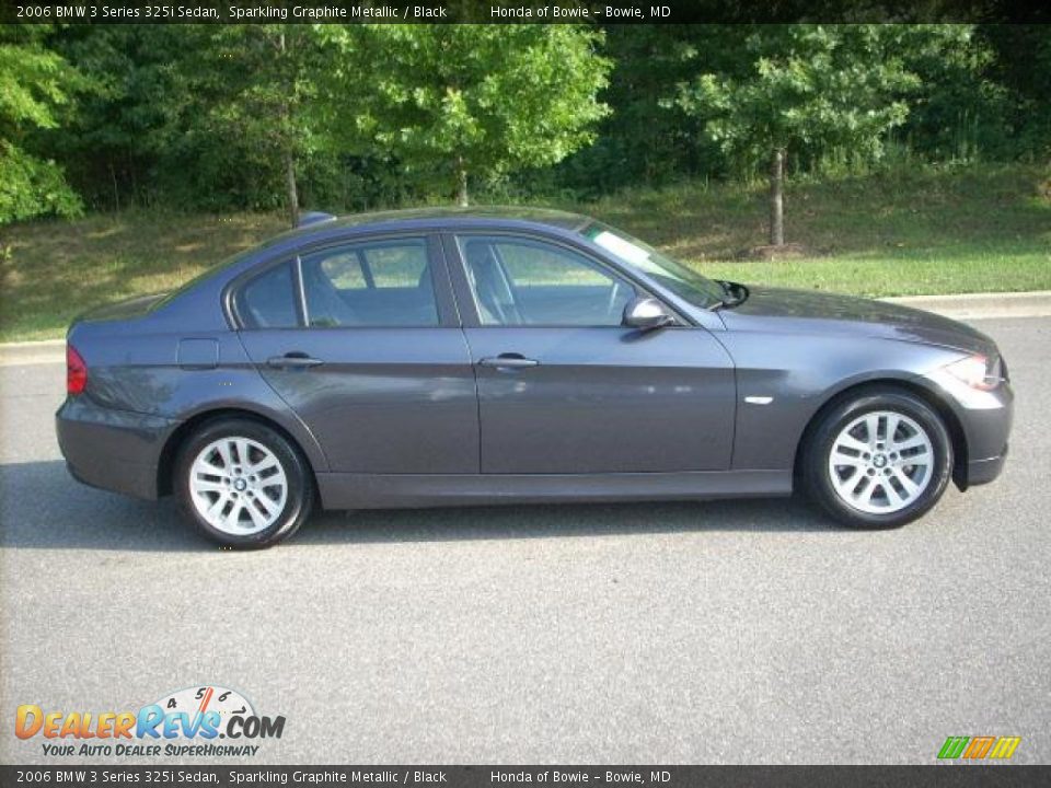 2006 BMW 3 Series 325i Sedan Sparkling Graphite Metallic / Black Photo #2