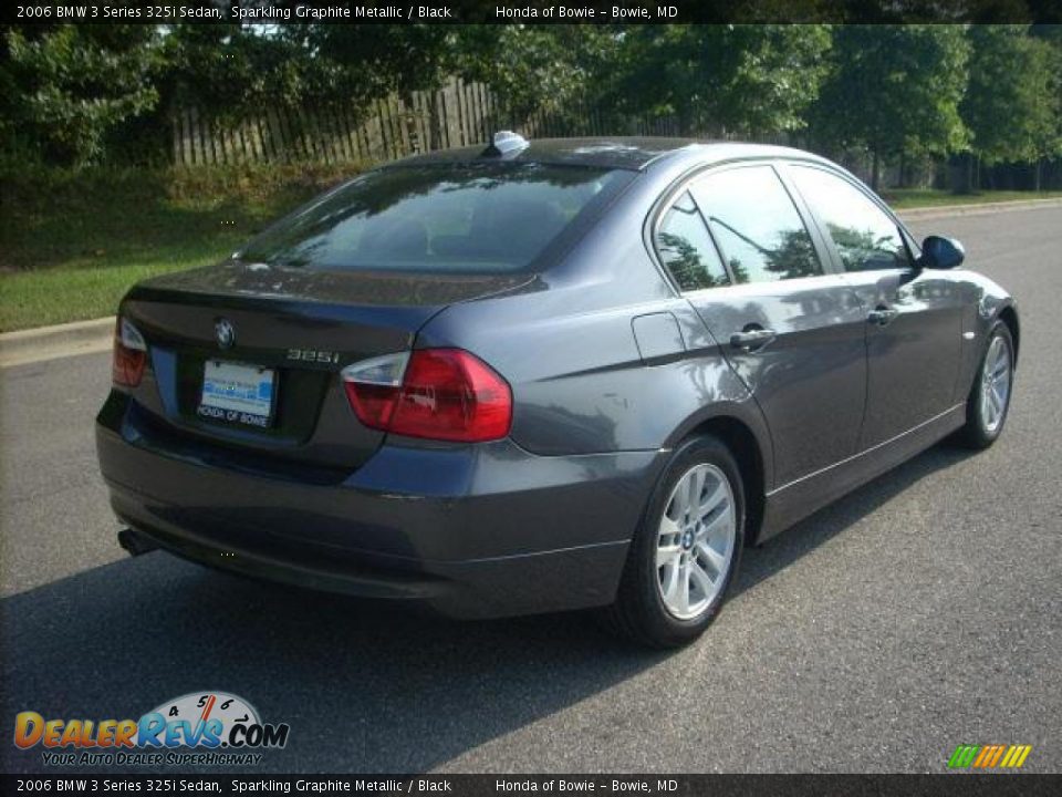 2006 BMW 3 Series 325i Sedan Sparkling Graphite Metallic / Black Photo #3