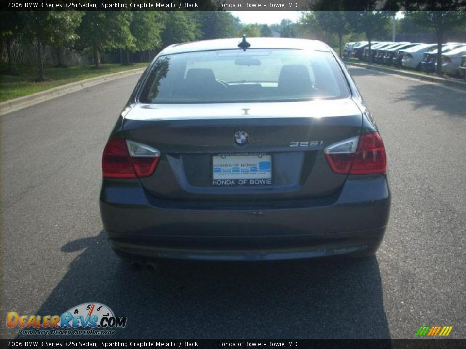 2006 BMW 3 Series 325i Sedan Sparkling Graphite Metallic / Black Photo #4