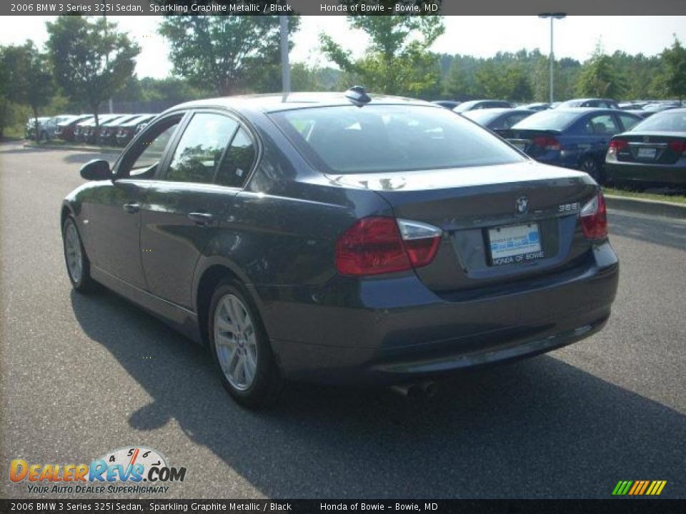 2006 BMW 3 Series 325i Sedan Sparkling Graphite Metallic / Black Photo #5