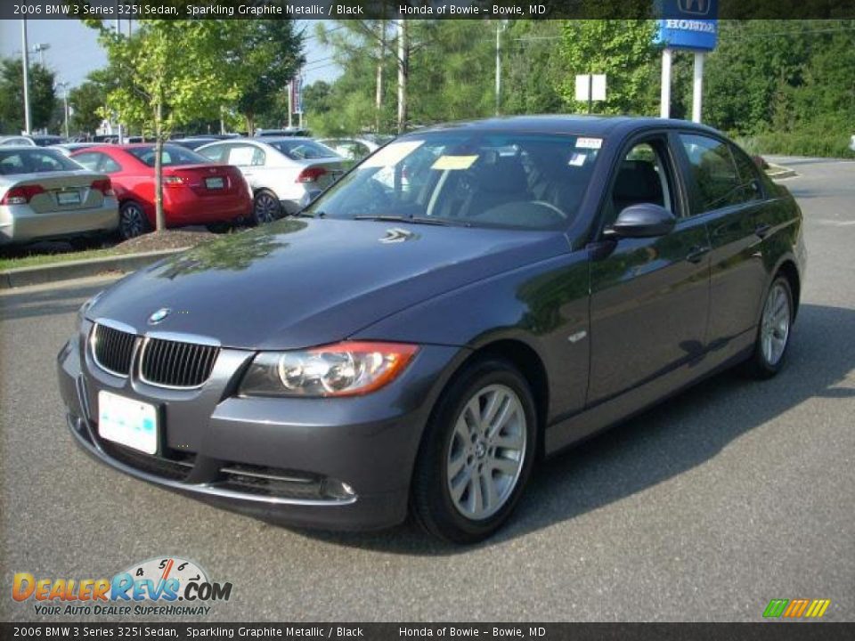 2006 BMW 3 Series 325i Sedan Sparkling Graphite Metallic / Black Photo #7