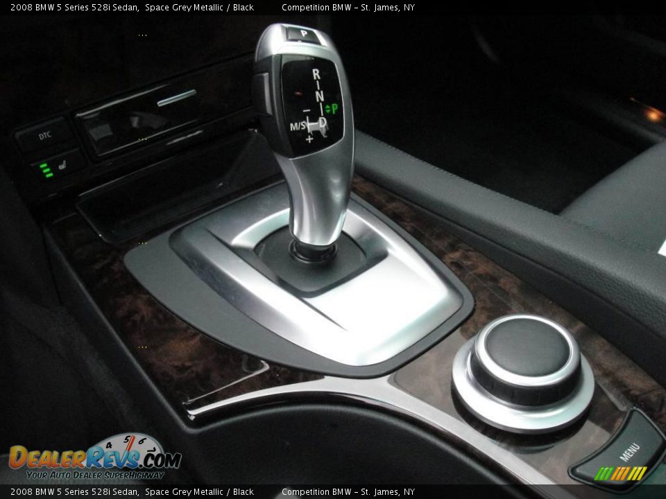 2008 BMW 5 Series 528i Sedan Space Grey Metallic / Black Photo #14