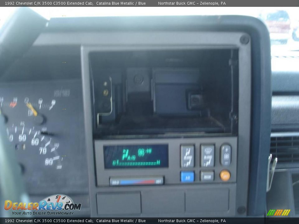 1992 Chevrolet C/K 3500 C3500 Extended Cab Catalina Blue Metallic / Blue Photo #17