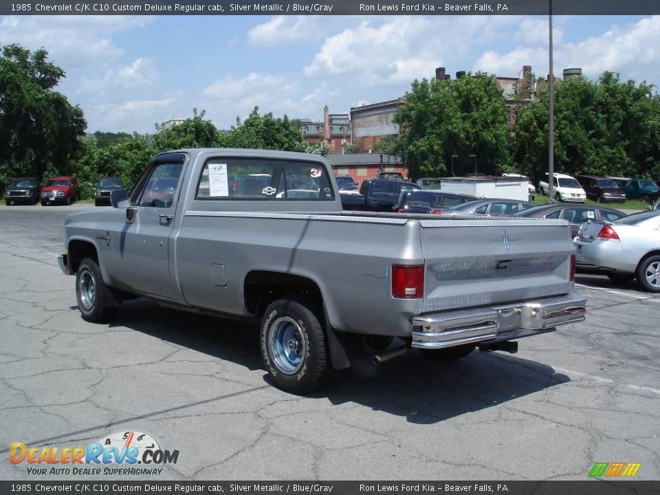 Silver Metallic 1985 Chevrolet C/K C10 Custom Deluxe Regular cab Photo #4