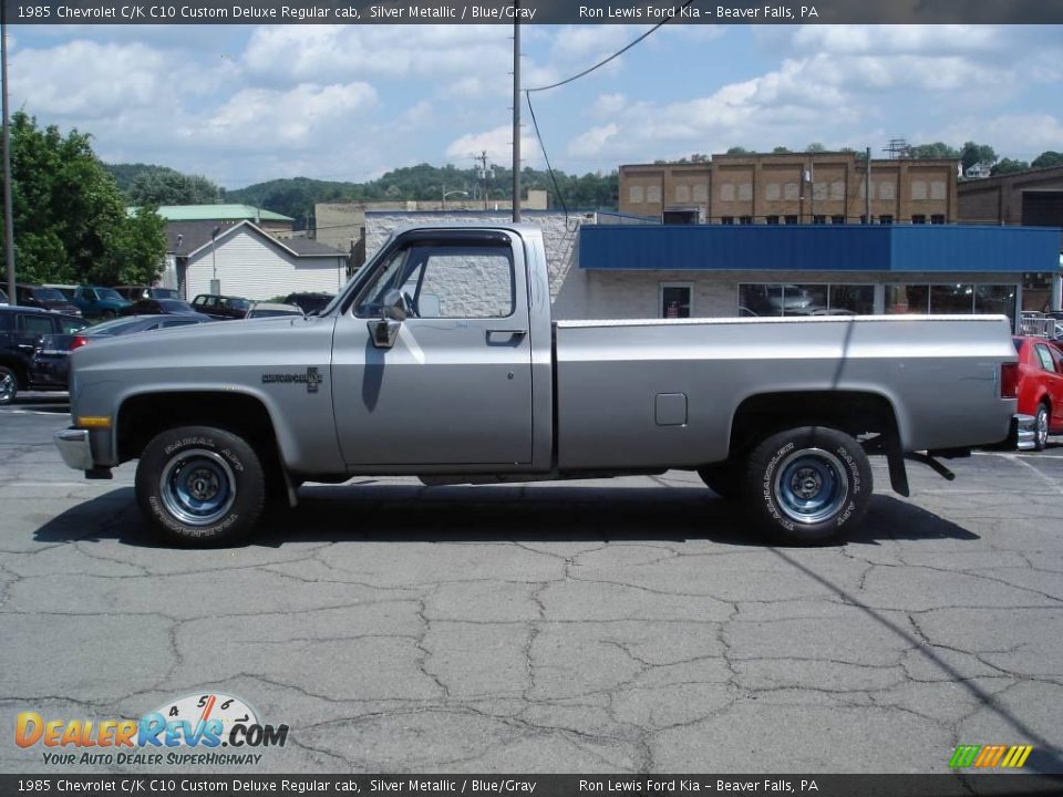 Silver Metallic 1985 Chevrolet C/K C10 Custom Deluxe Regular cab Photo #5