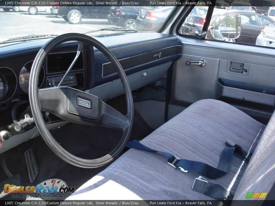 Blue/Gray Interior - 1985 Chevrolet C/K C10 Custom Deluxe Regular cab Photo #7