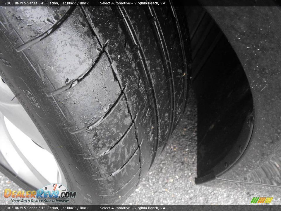 2005 BMW 5 Series 545i Sedan Jet Black / Black Photo #3