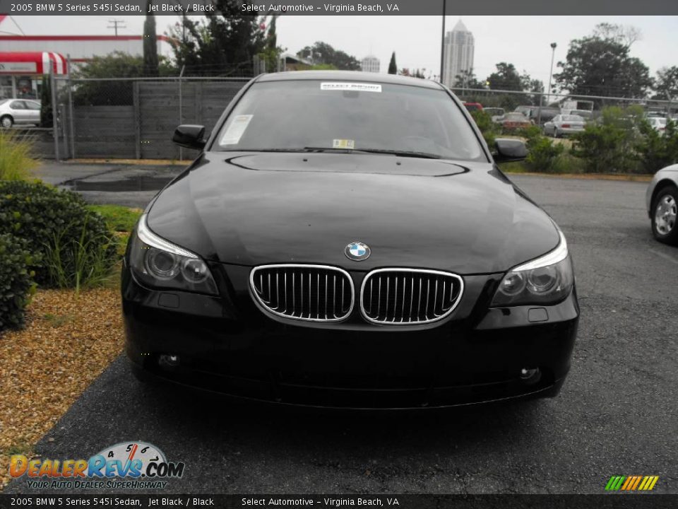 2005 BMW 5 Series 545i Sedan Jet Black / Black Photo #6