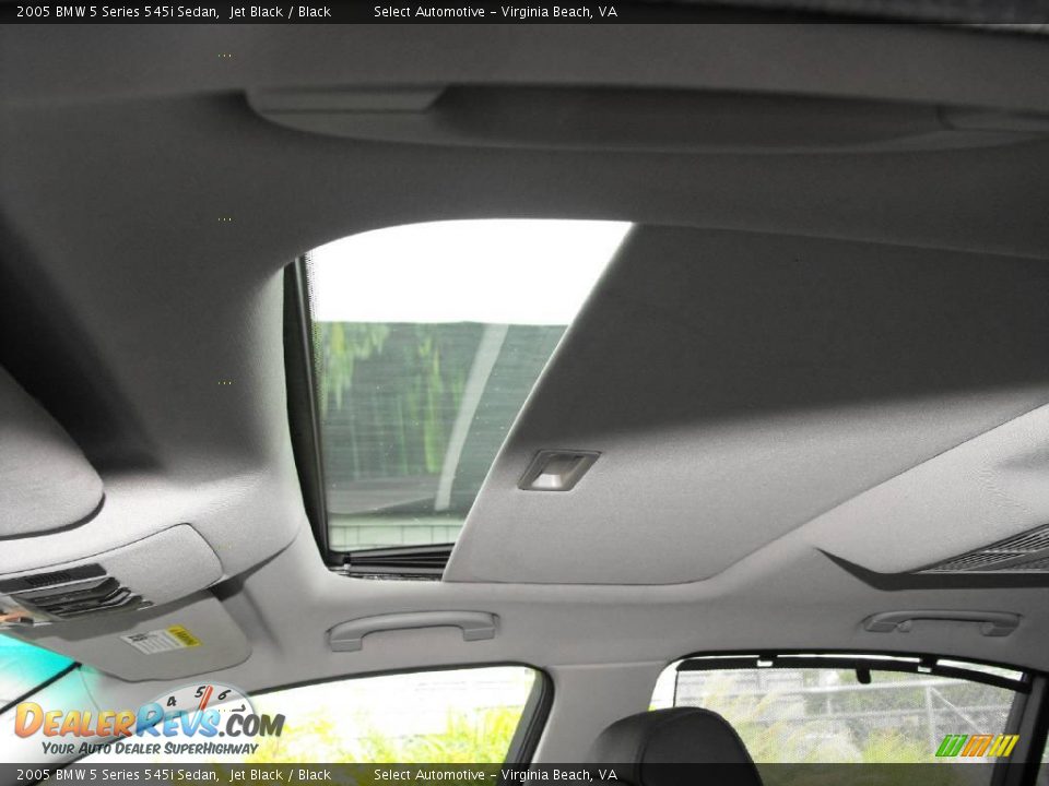 2005 BMW 5 Series 545i Sedan Jet Black / Black Photo #12