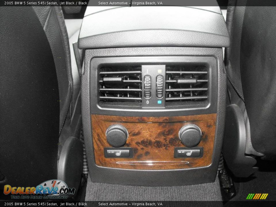 2005 BMW 5 Series 545i Sedan Jet Black / Black Photo #14