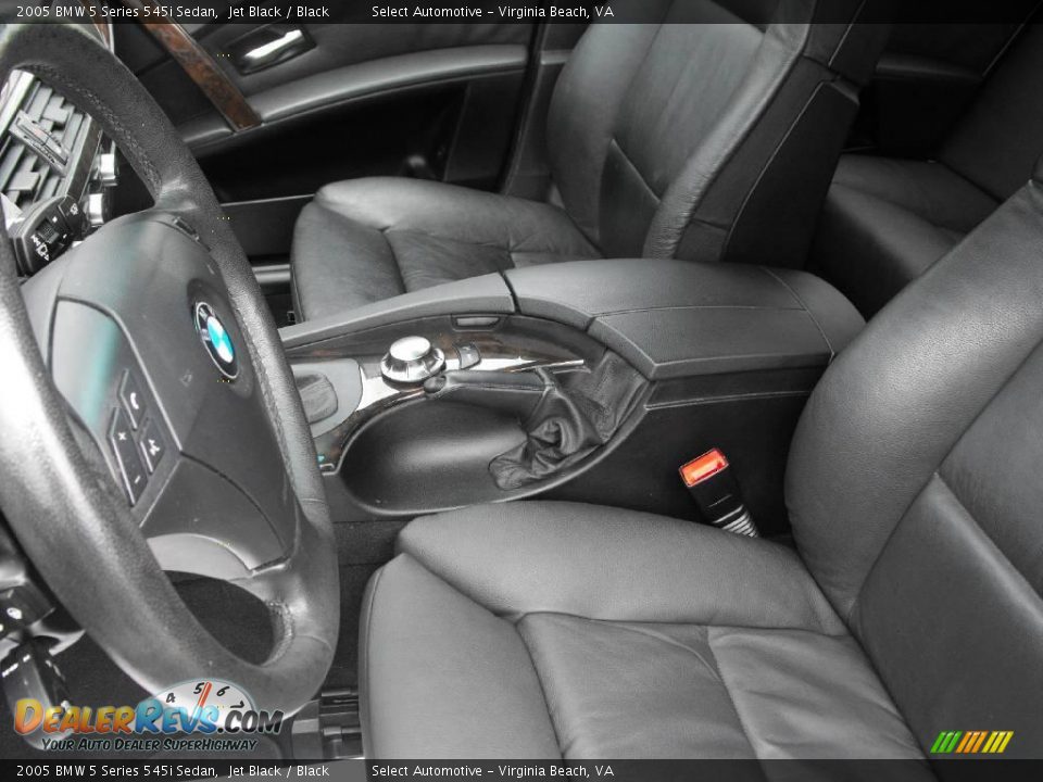 2005 BMW 5 Series 545i Sedan Jet Black / Black Photo #18