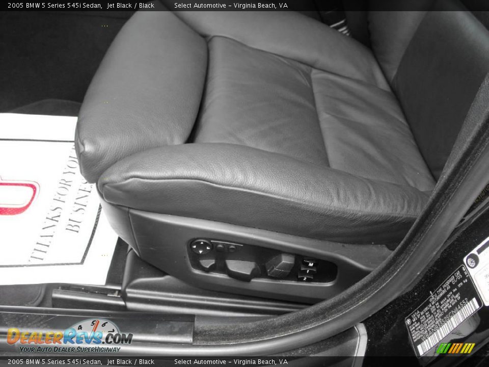 2005 BMW 5 Series 545i Sedan Jet Black / Black Photo #19