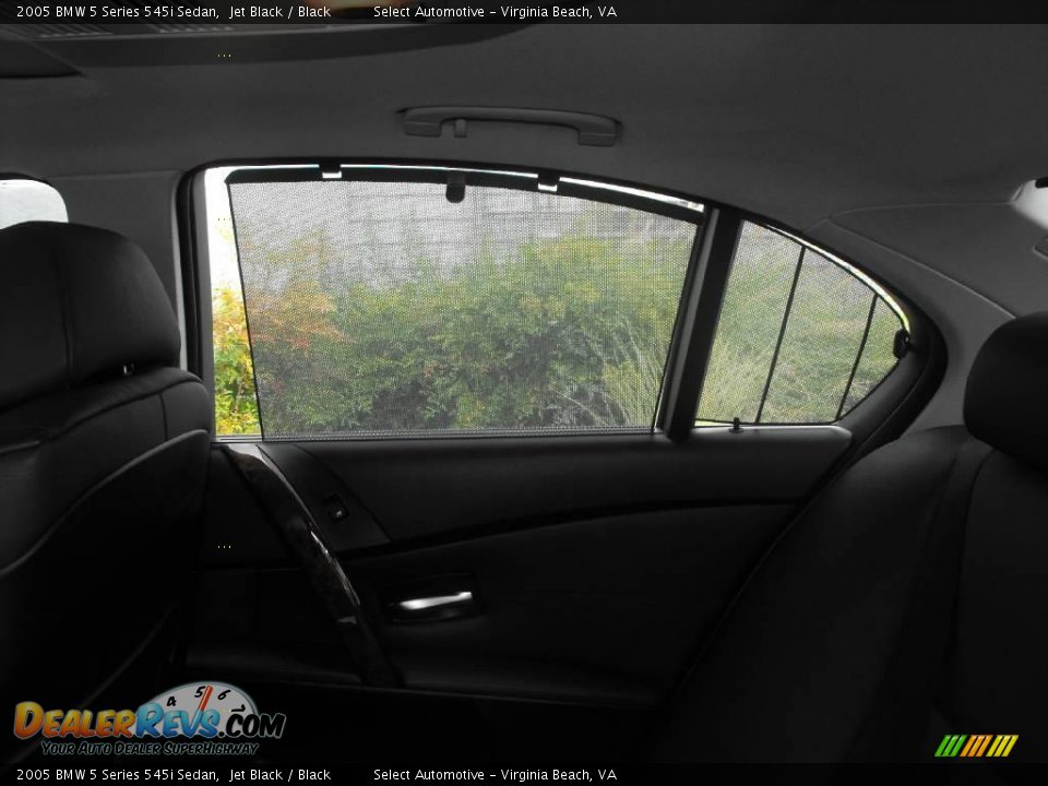 2005 BMW 5 Series 545i Sedan Jet Black / Black Photo #21