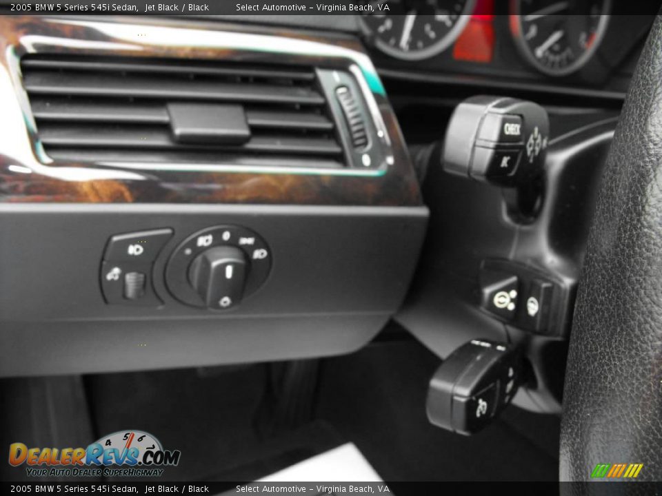 2005 BMW 5 Series 545i Sedan Jet Black / Black Photo #22