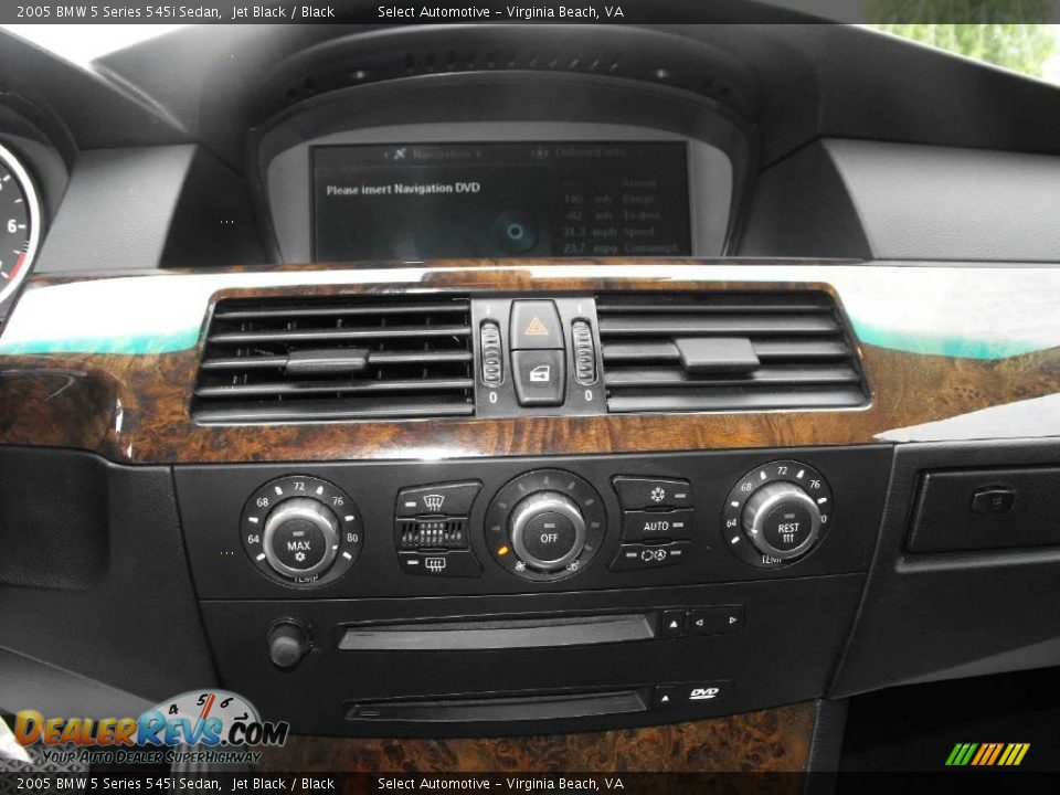2005 BMW 5 Series 545i Sedan Jet Black / Black Photo #24
