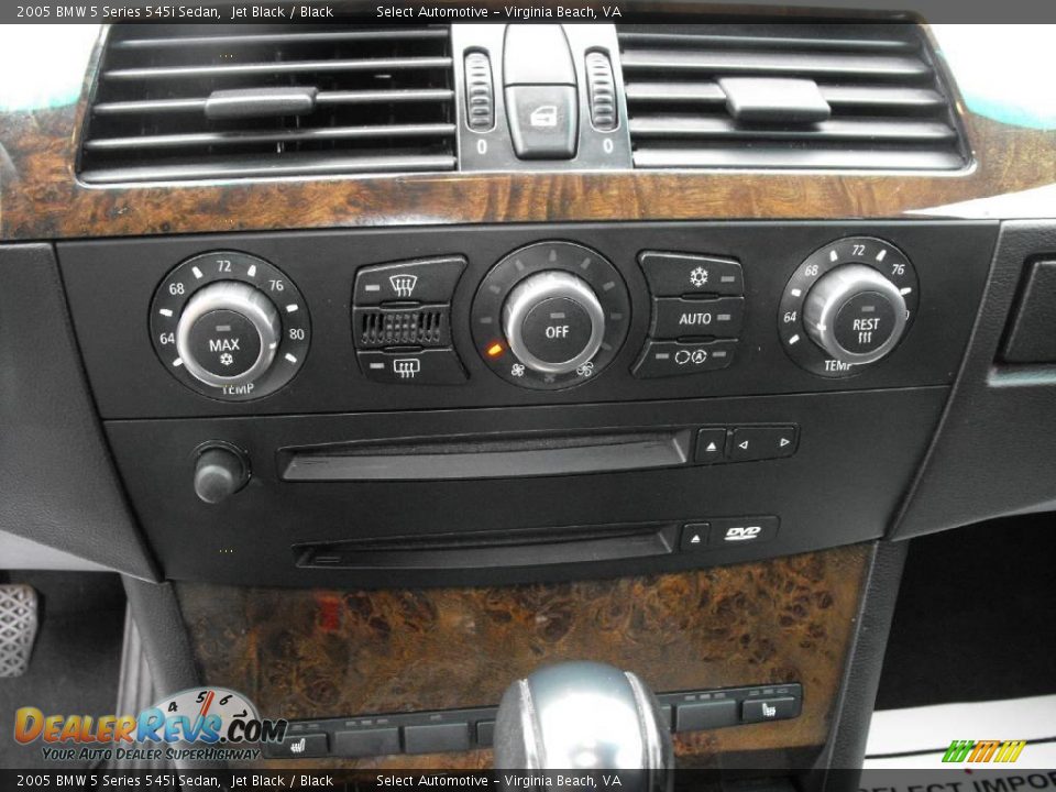 2005 BMW 5 Series 545i Sedan Jet Black / Black Photo #26