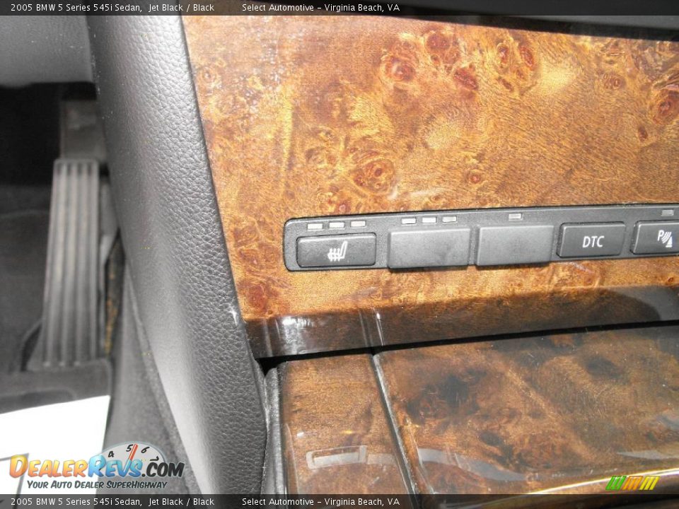 2005 BMW 5 Series 545i Sedan Jet Black / Black Photo #27