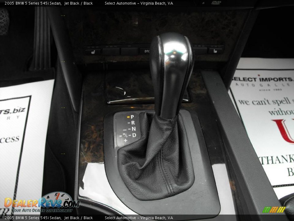 2005 BMW 5 Series 545i Sedan Jet Black / Black Photo #28