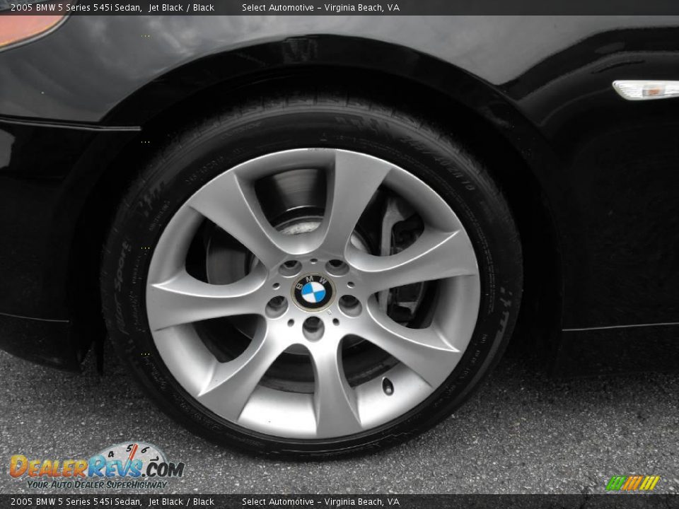 2005 BMW 5 Series 545i Sedan Jet Black / Black Photo #29