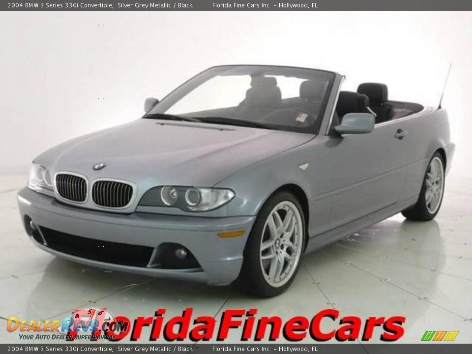 2004 BMW 3 Series 330i Convertible Silver Grey Metallic / Black Photo #1