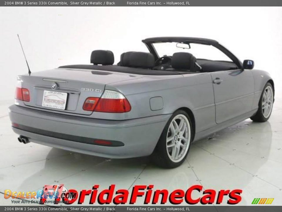 2004 BMW 3 Series 330i Convertible Silver Grey Metallic / Black Photo #2