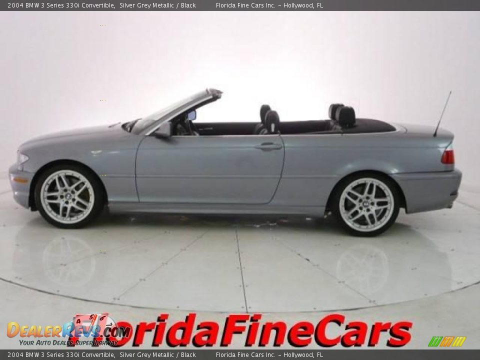2004 BMW 3 Series 330i Convertible Silver Grey Metallic / Black Photo #3