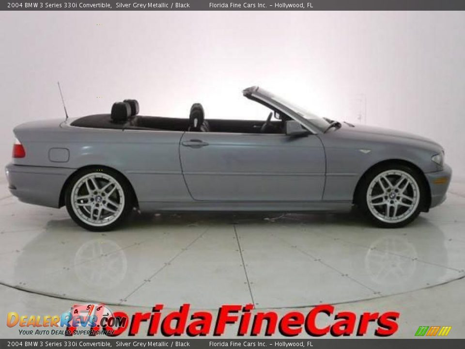 2004 BMW 3 Series 330i Convertible Silver Grey Metallic / Black Photo #4