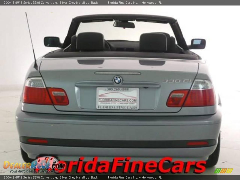 2004 BMW 3 Series 330i Convertible Silver Grey Metallic / Black Photo #6