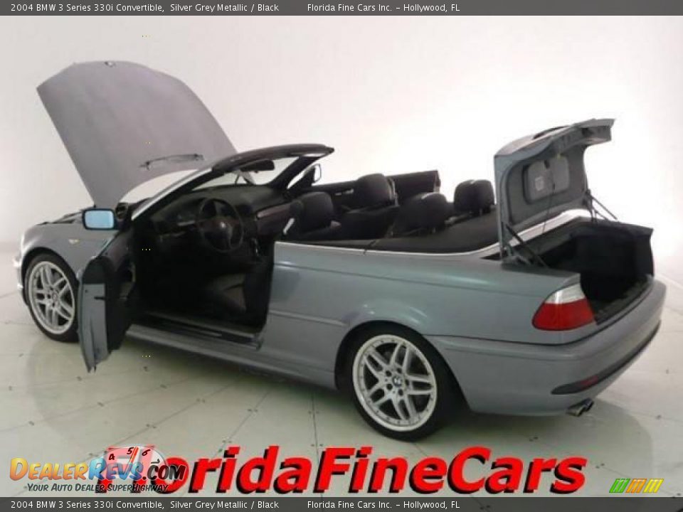 2004 BMW 3 Series 330i Convertible Silver Grey Metallic / Black Photo #7