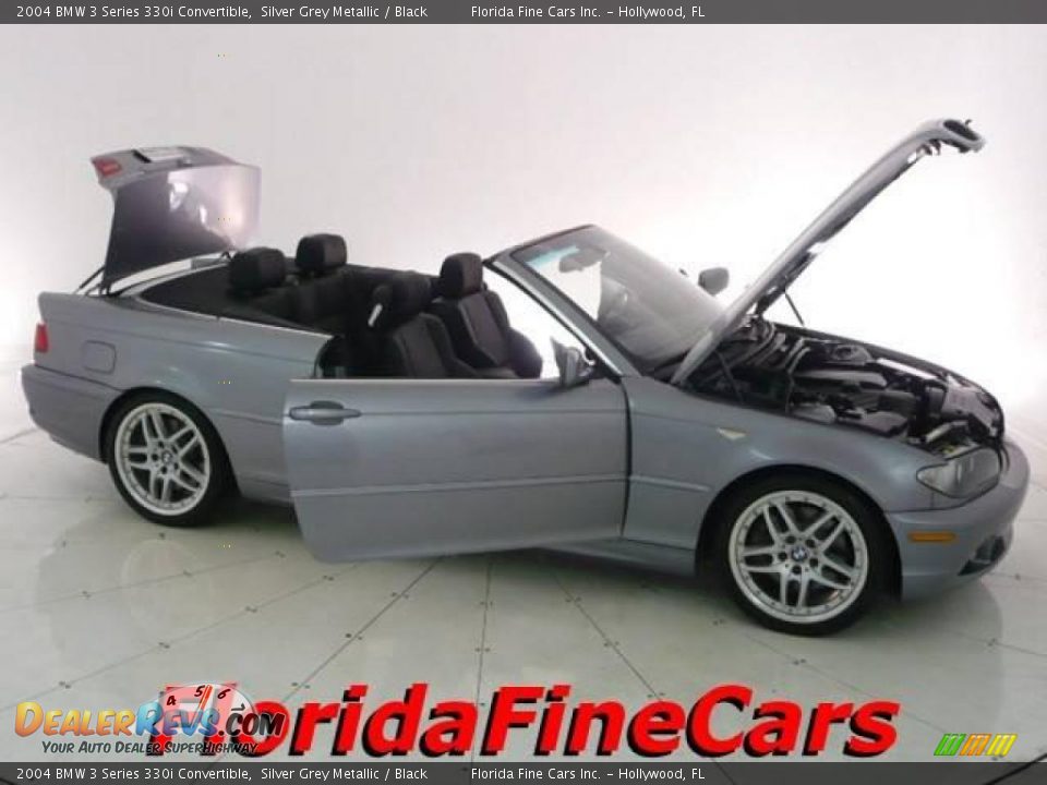 2004 BMW 3 Series 330i Convertible Silver Grey Metallic / Black Photo #8