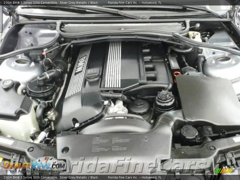 2004 BMW 3 Series 330i Convertible Silver Grey Metallic / Black Photo #10