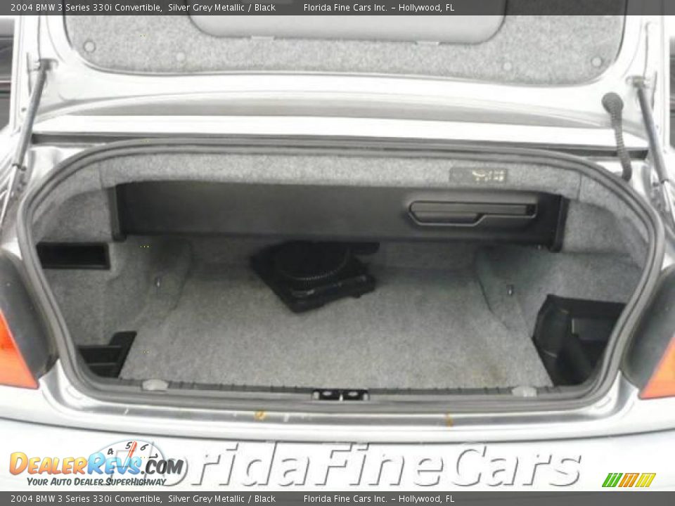 2004 BMW 3 Series 330i Convertible Silver Grey Metallic / Black Photo #11