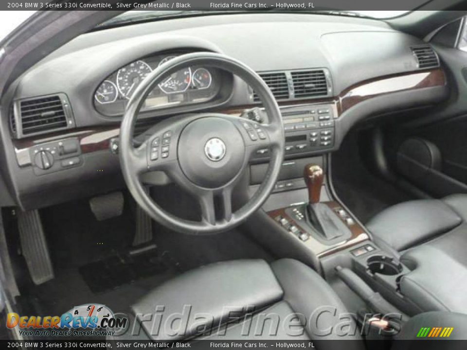 2004 BMW 3 Series 330i Convertible Silver Grey Metallic / Black Photo #13