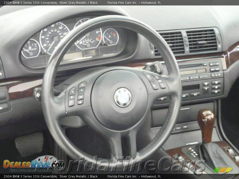 2004 BMW 3 Series 330i Convertible Silver Grey Metallic / Black Photo #17