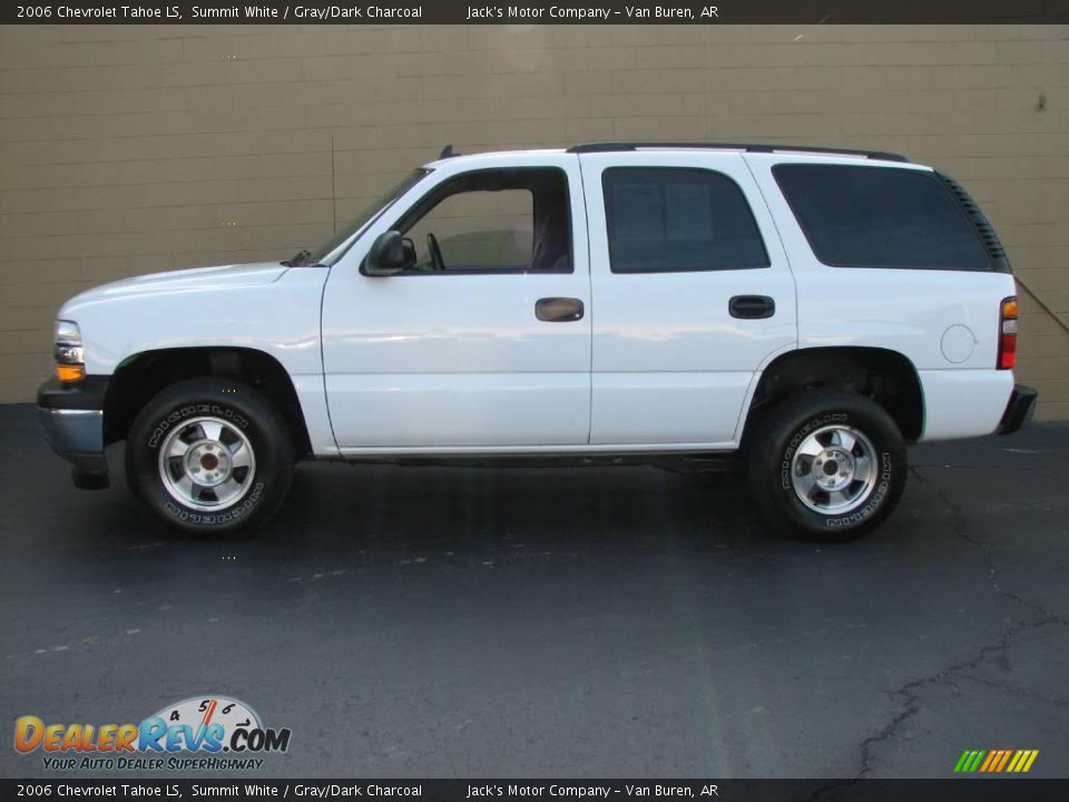 2006 Chevrolet Tahoe LS Summit White / Gray/Dark Charcoal Photo #1