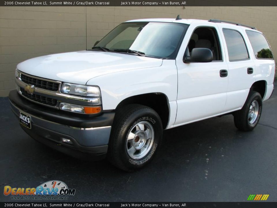 2006 Chevrolet Tahoe LS Summit White / Gray/Dark Charcoal Photo #2
