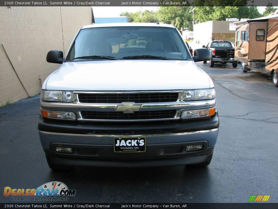 2006 Chevrolet Tahoe LS Summit White / Gray/Dark Charcoal Photo #3