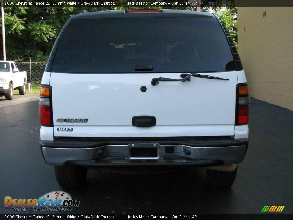 2006 Chevrolet Tahoe LS Summit White / Gray/Dark Charcoal Photo #6