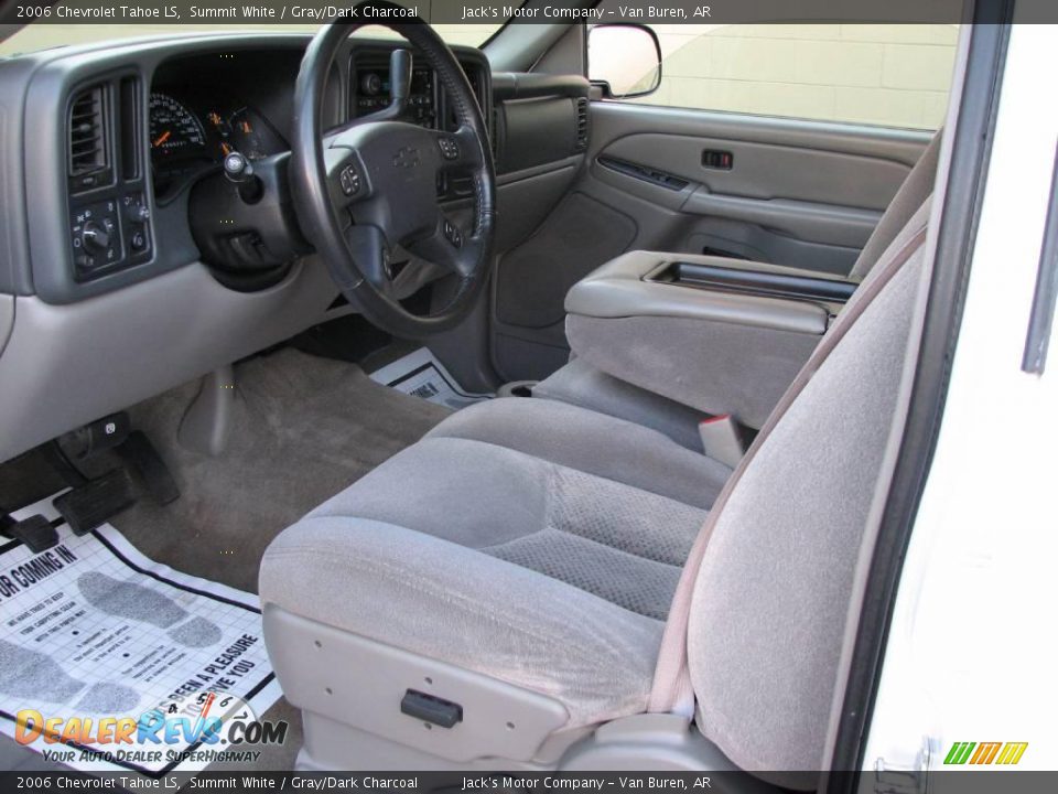 2006 Chevrolet Tahoe LS Summit White / Gray/Dark Charcoal Photo #11