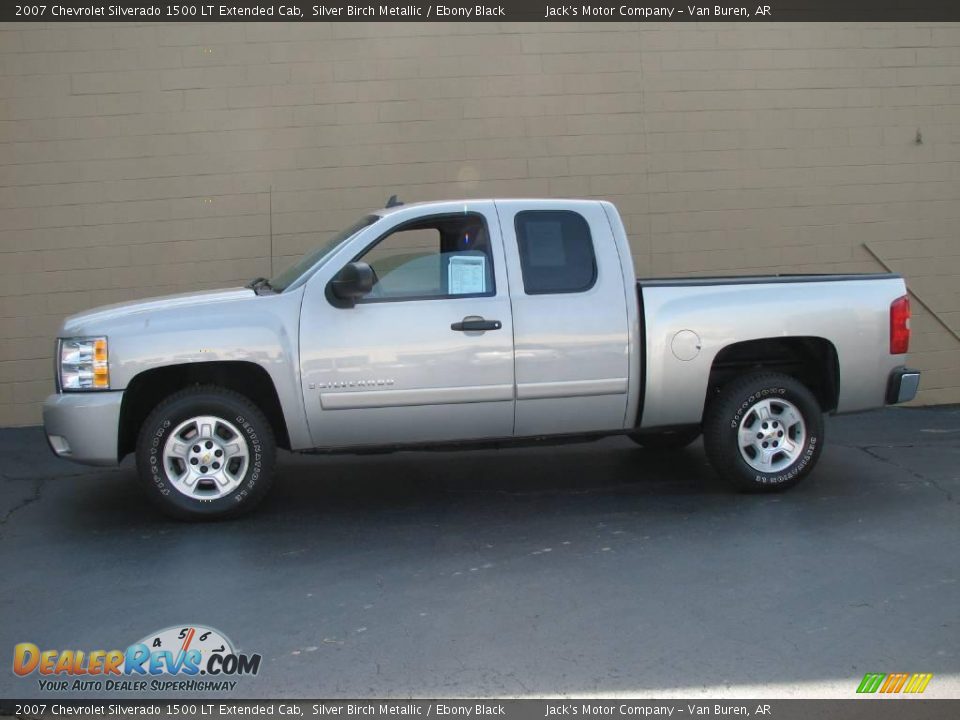 2007 Chevrolet Silverado 1500 LT Extended Cab Silver Birch Metallic / Ebony Black Photo #1