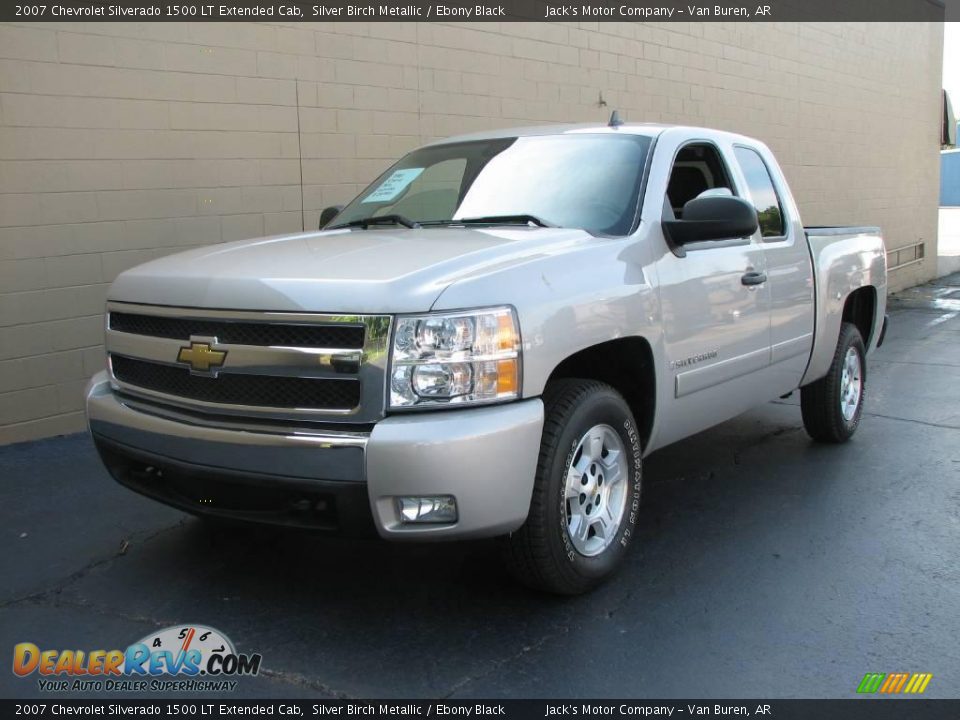 2007 Chevrolet Silverado 1500 LT Extended Cab Silver Birch Metallic / Ebony Black Photo #2