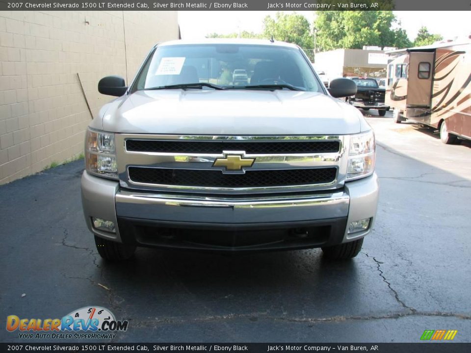 2007 Chevrolet Silverado 1500 LT Extended Cab Silver Birch Metallic / Ebony Black Photo #3