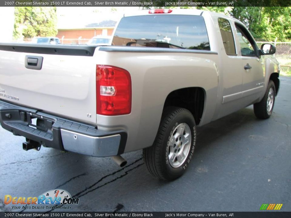 2007 Chevrolet Silverado 1500 LT Extended Cab Silver Birch Metallic / Ebony Black Photo #5
