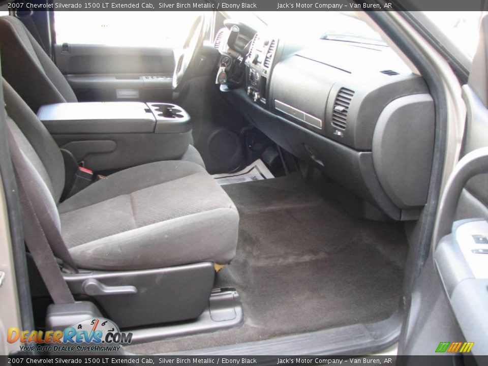 2007 Chevrolet Silverado 1500 LT Extended Cab Silver Birch Metallic / Ebony Black Photo #7