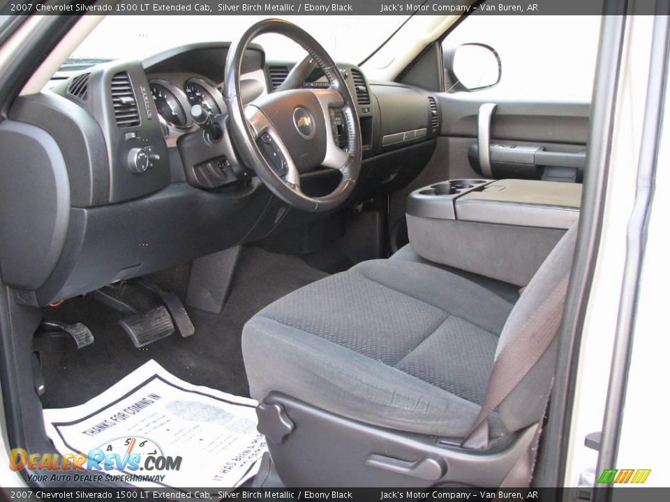 2007 Chevrolet Silverado 1500 LT Extended Cab Silver Birch Metallic / Ebony Black Photo #10
