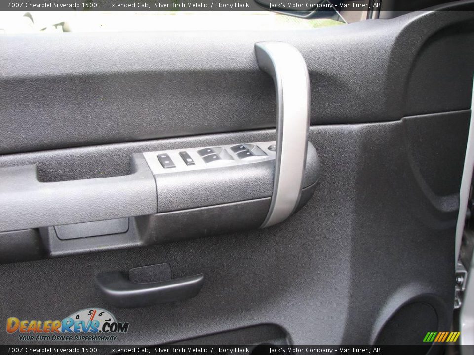 2007 Chevrolet Silverado 1500 LT Extended Cab Silver Birch Metallic / Ebony Black Photo #11