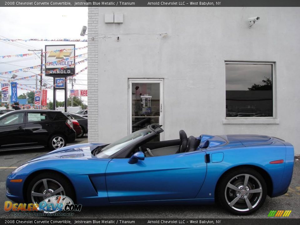 2008 Chevrolet Corvette Convertible Jetstream Blue Metallic / Titanium Photo #3