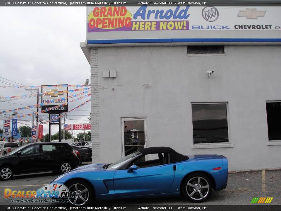 2008 Chevrolet Corvette Convertible Jetstream Blue Metallic / Titanium Photo #4