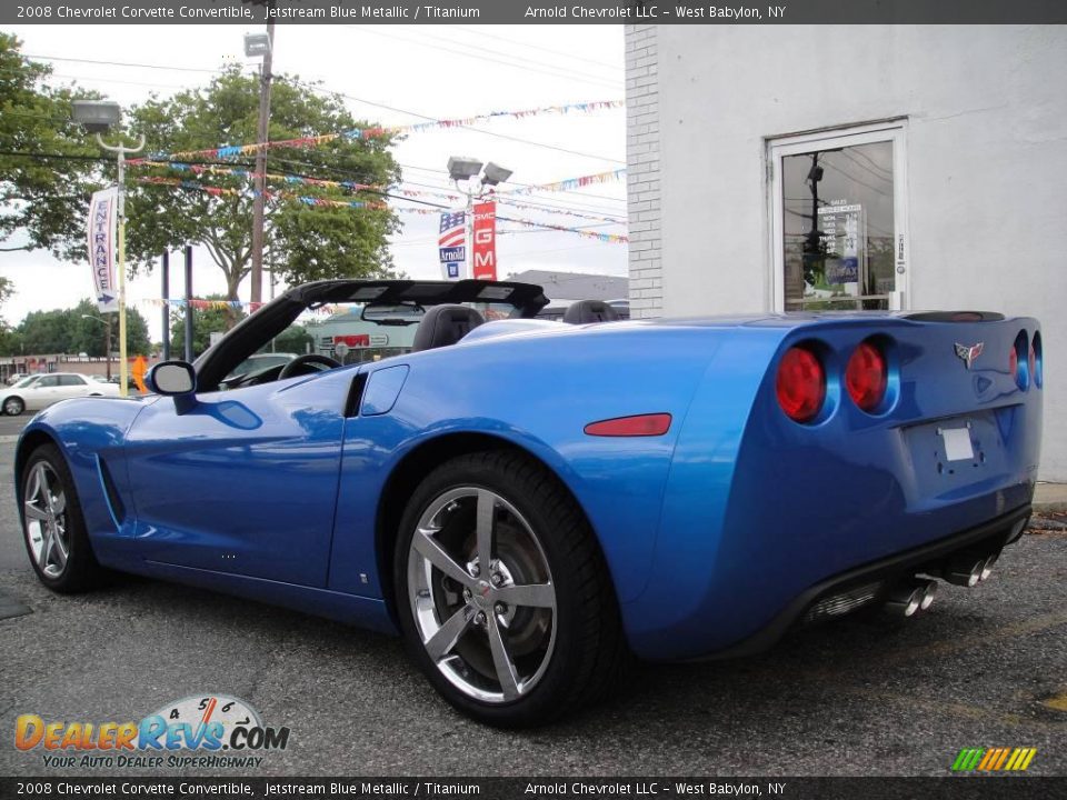 2008 Chevrolet Corvette Convertible Jetstream Blue Metallic / Titanium Photo #5